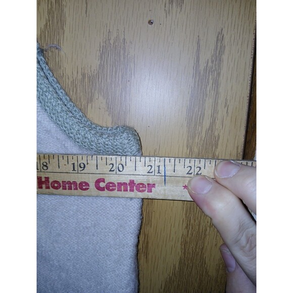 Cabela's Zip Up Vest 100% Wool Beige Floral Embroidery Women Size Medium Vintage - Picture 6 of 16